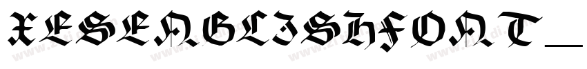 XESENGLISHFONT_粗体字体转换