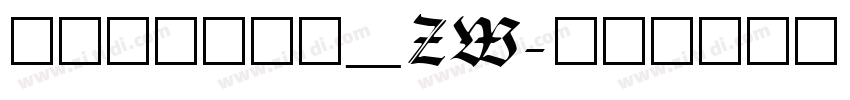 华光楷体_ZW字体转换