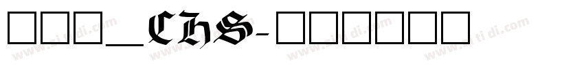睿黑_CHS字体转换