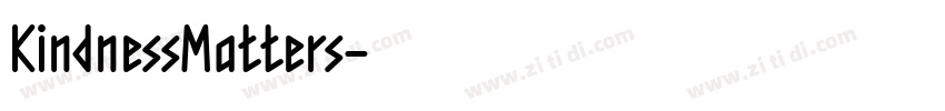 KindnessMatters字体转换