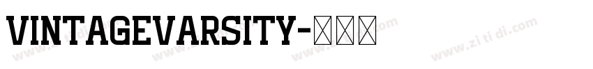 VintageVarsity字体转换