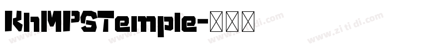 KhMPSTemple字体转换