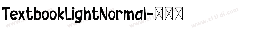 TextbookLightNormal字体转换