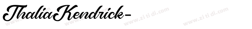 ThaliaKendrick字体转换