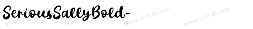 SeriousSallyBold字体转换