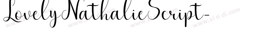 LovelyNathalieScript字体转换