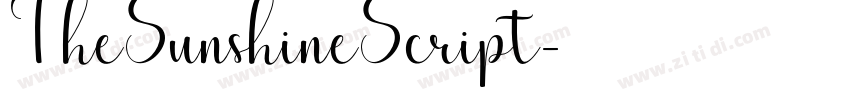 TheSunshineScript字体转换