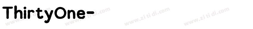 ThirtyOne字体转换