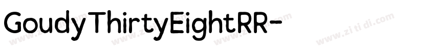 GoudyThirtyEightRR字体转换