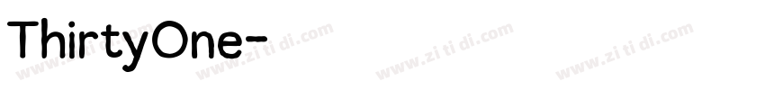 ThirtyOne字体转换