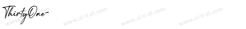 ThirtyOne字体转换