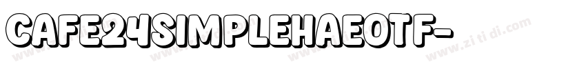 Cafe24SimplehaeOTF字体转换