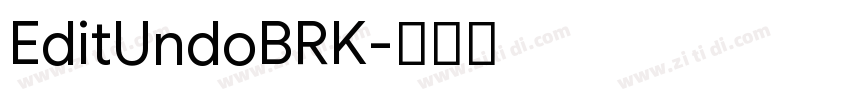 EditUndoBRK字体转换