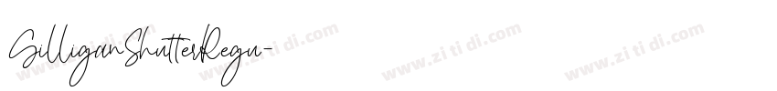 GilliganShutterRegu字体转换