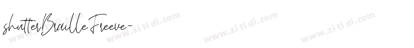 shutterBrailleFreeve字体转换
