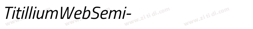 TitilliumWebSemi字体转换 TitilliumWebSemi字体转换