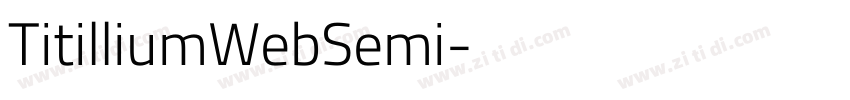 TitilliumWebSemi字体转换 TitilliumWebSemi字体转换