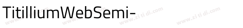 TitilliumWebSemi字体转换 TitilliumWebSemi字体转换