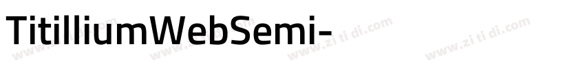 TitilliumWebSemi字体转换 TitilliumWebSemi字体转换