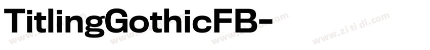 TitlingGothicFB字体转换