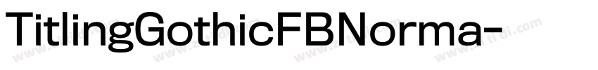 TitlingGothicFBNorma字体转换