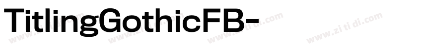 TitlingGothicFB字体转换