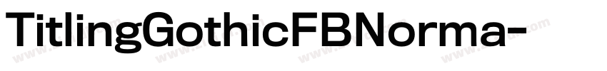 TitlingGothicFBNorma字体转换