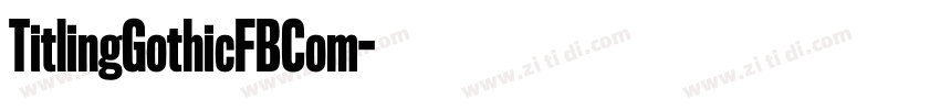 TitlingGothicFBCom字体转换