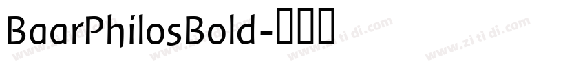BaarPhilosBold字体转换