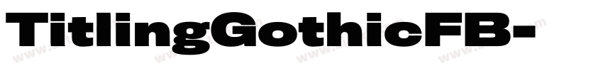 TitlingGothicFB字体转换