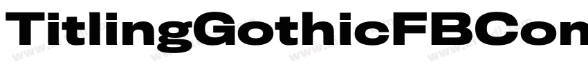 TitlingGothicFBCom字体转换