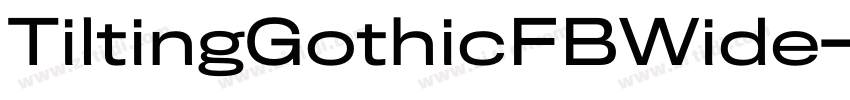 TiltingGothicFBWide字体转换