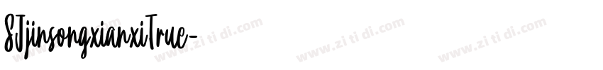 SJjinsongxianxiTrue字体转换