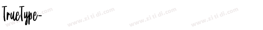 TrueType字体转换