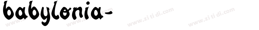 babylonia字体转换