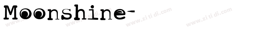 Moonshine字体转换