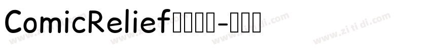 ComicRelief字体下载字体转换