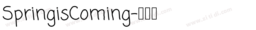 SpringisComing字体转换