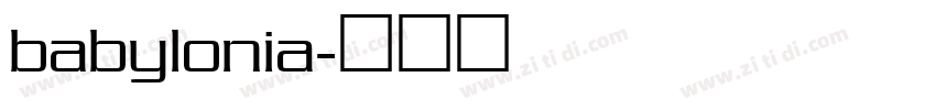 babylonia字体转换