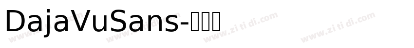 DajaVuSans字体转换