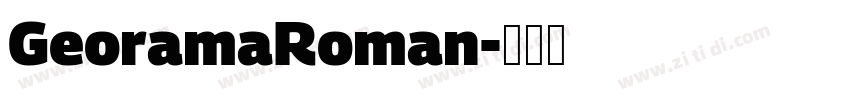 GeoramaRoman字体转换