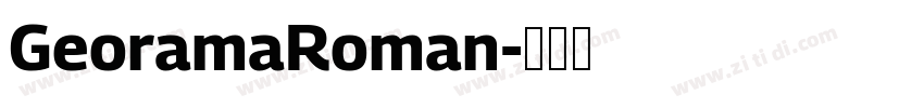 GeoramaRoman字体转换