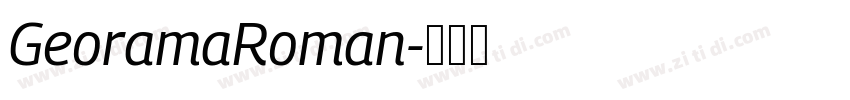 GeoramaRoman字体转换
