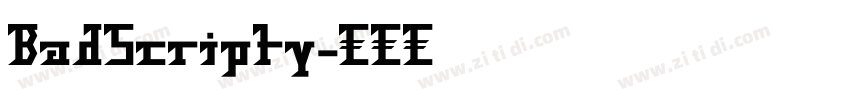 BadScripty字体转换