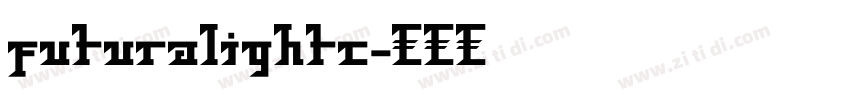 futuralightc字体转换