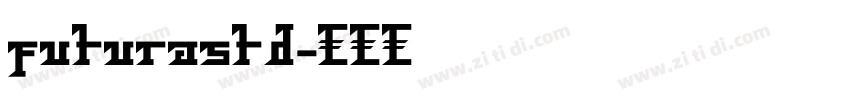 futurastd字体转换