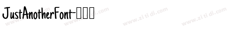 JustAnotherFont字体转换
