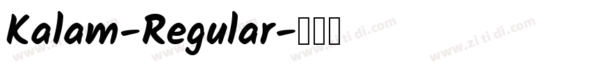 Kalam-Regular字体转换