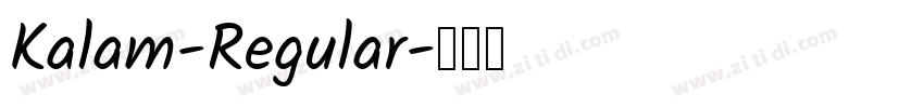 Kalam-Regular字体转换