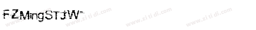 FZMingSTJW字体转换